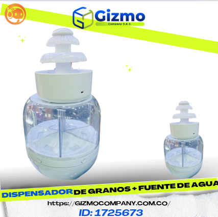 Dispensador de Granos Fuente de Agua disponible en Yaxa Colombia